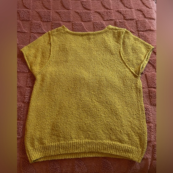 Anthropologie Valentina Yellow Sweater Tee - Picture 4 of 5